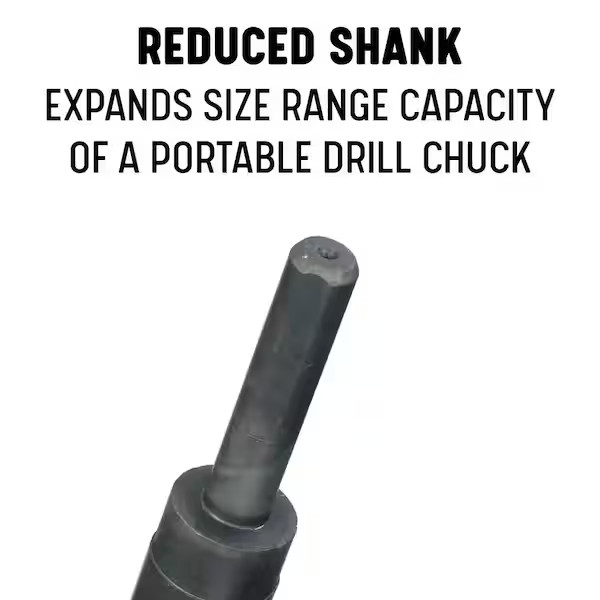 37/64 In. High Speed Steel Black Oxide Reduced Shank Specialty Drill Bit with 3/