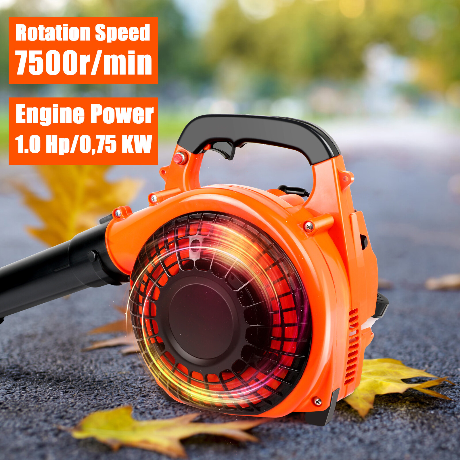 Handheld 2-Stroke Leaf Blower Gas Powered Commercial Heavy Duty Grass Yard
