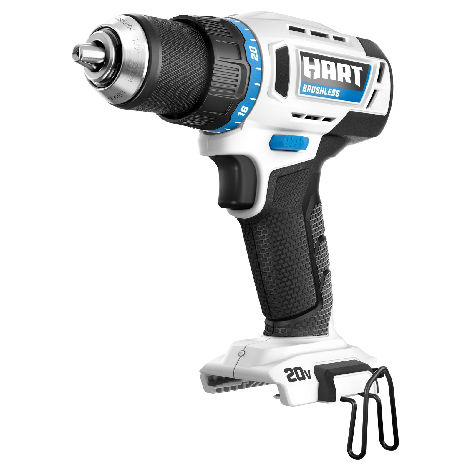 HART 20V Brushless Cordless 1/2″ Drill/Driver (Battery & Charger NOT Included)