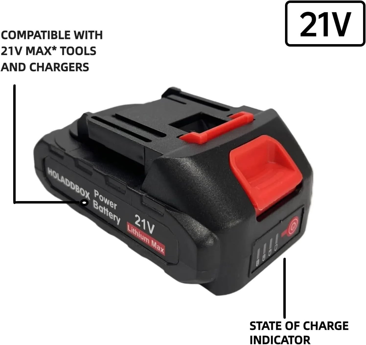 21V Rechargeable Lithium Ion Battery, Replacement Batteries for Mini Electric…