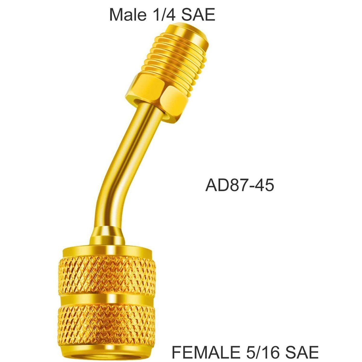 2* R410A Charging Vacuum Port Adapter Mini Split Air Conditioner Brass Converter
