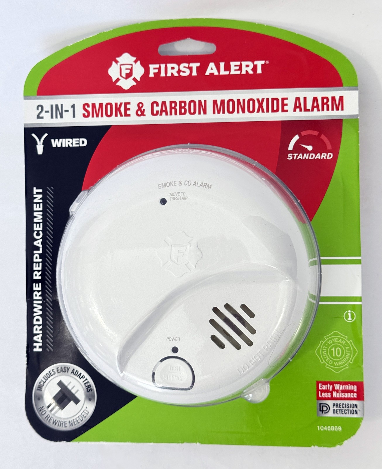 First Alert SMICO100-AC Hardwired 2-in-1 Smoke & CO Alarm w/ Battery Backup