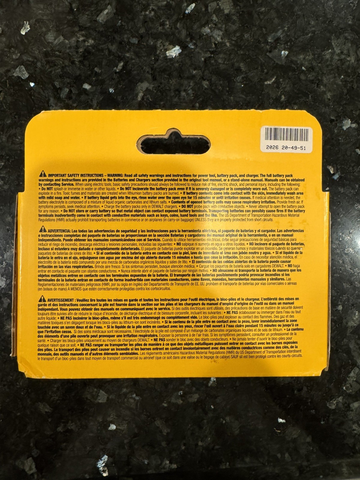 [NEW] (DCB612) DEWALT 20V/60V MAX* FLEXVOLT 12Ah Battery GENUINE