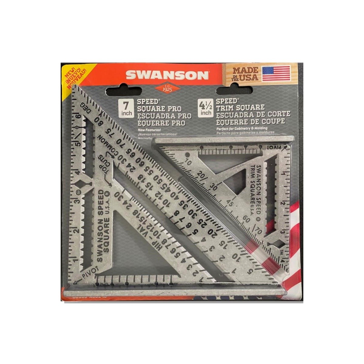 Swanson Pro 8.5 in Aluminum Square Set S0100-AS0145