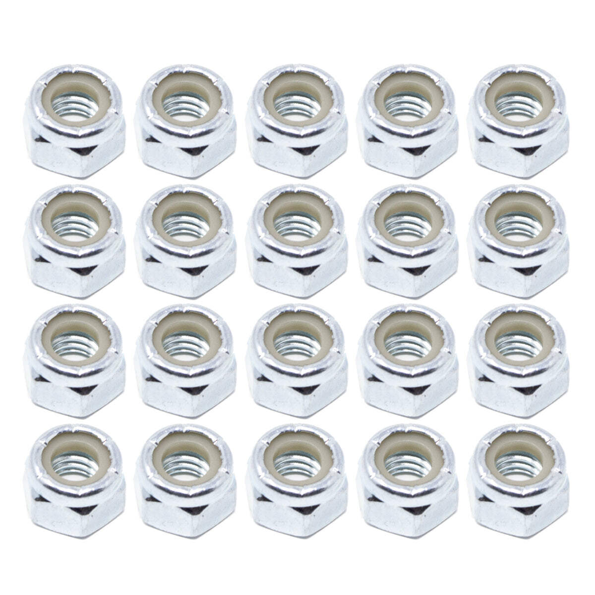 (20) 5/16-18″ Coarse Thread Grade 8 Nylon Insert Hex Lock Bolt Nut
