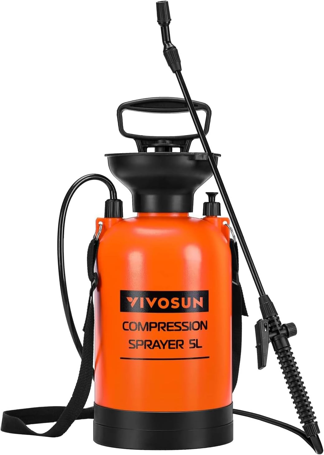 1.35 Gallon Pump Pressure Sprayer Garden Lawn Water Bottle w Shoulder Strap