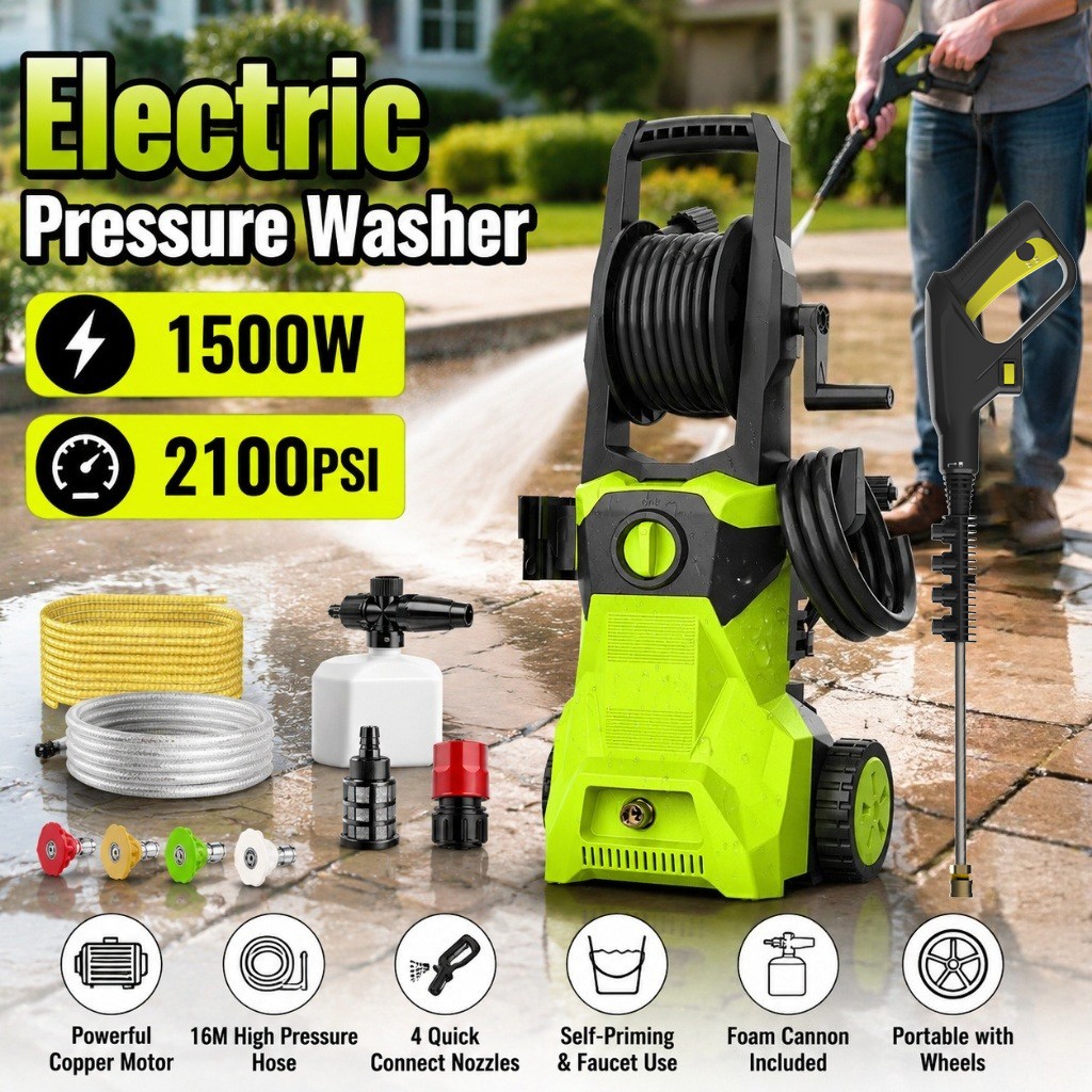 2026 Upgraded 5000PSI High Pressure Water Spray Gun Car Washer w/ 4 Nozzles US
