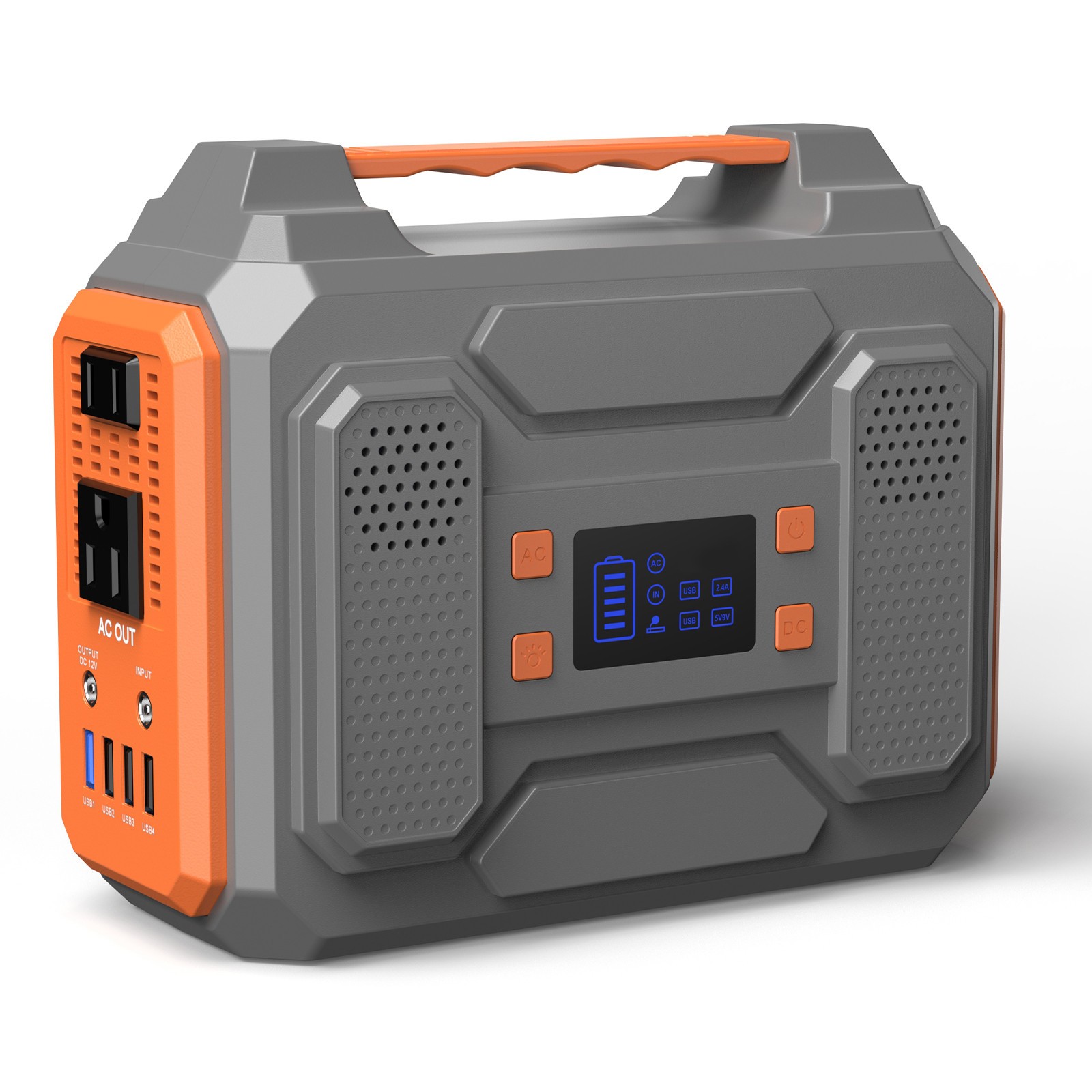 Portable Power Station 300W 280Wh 110V AC DC Solar Generator For Camping CPAP RV