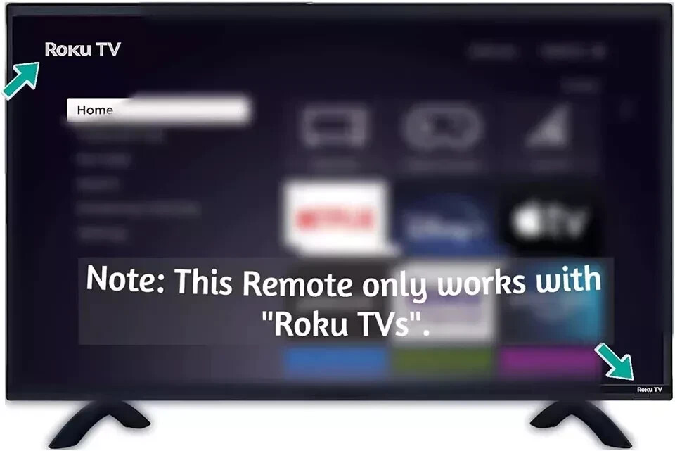 QTY 2 Original Hisense Roku TV Remote Control Compatible w/ All Hisense Roku TVs