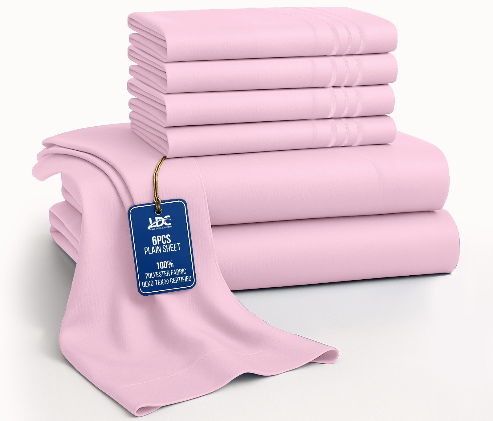 Bed Sheet Set 6 Piece Bedding Comfort Microfiber Deep Pocket 1800 Series Sheets