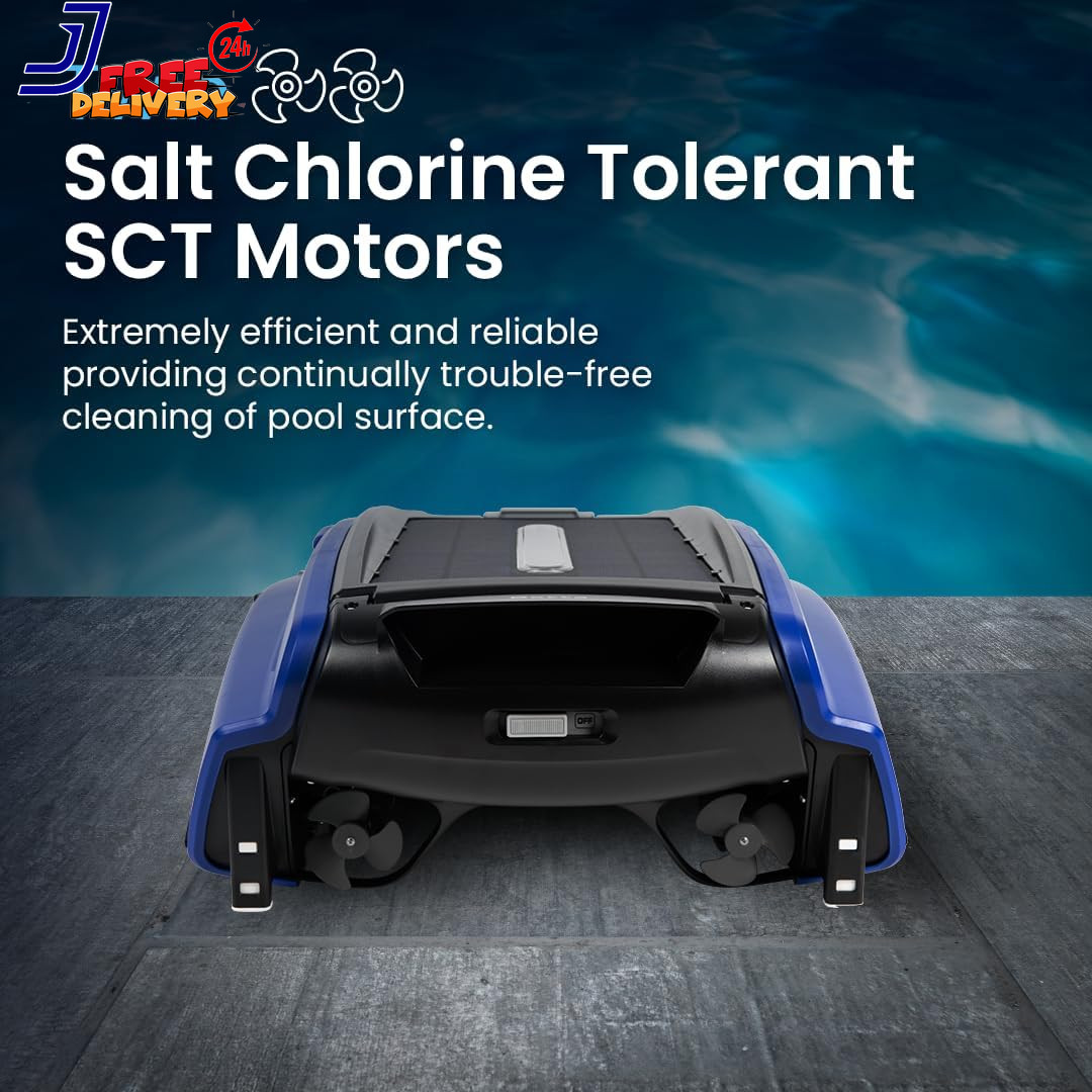 Solar Powered Automatic Robotic Pool Surface Skimmer Cleaner with 24/7 Continuou