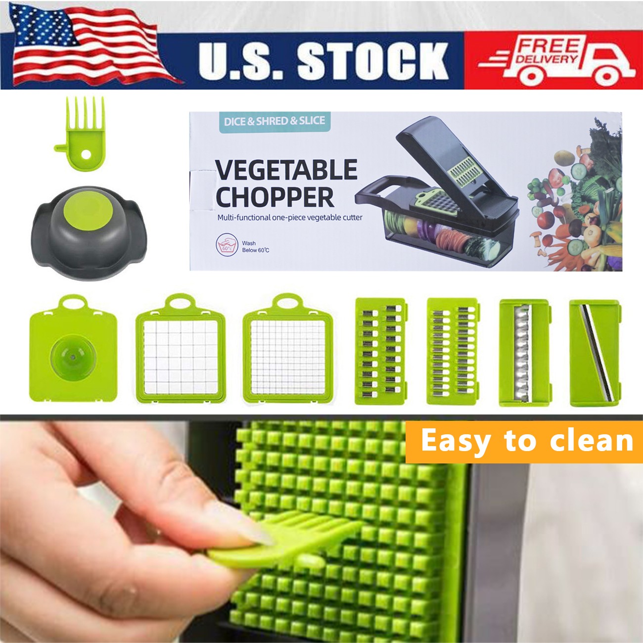 15 in 1 Food Salad Veggie Peelers Slicer Kitchen Vegetable Fruit Chopper Cutter
