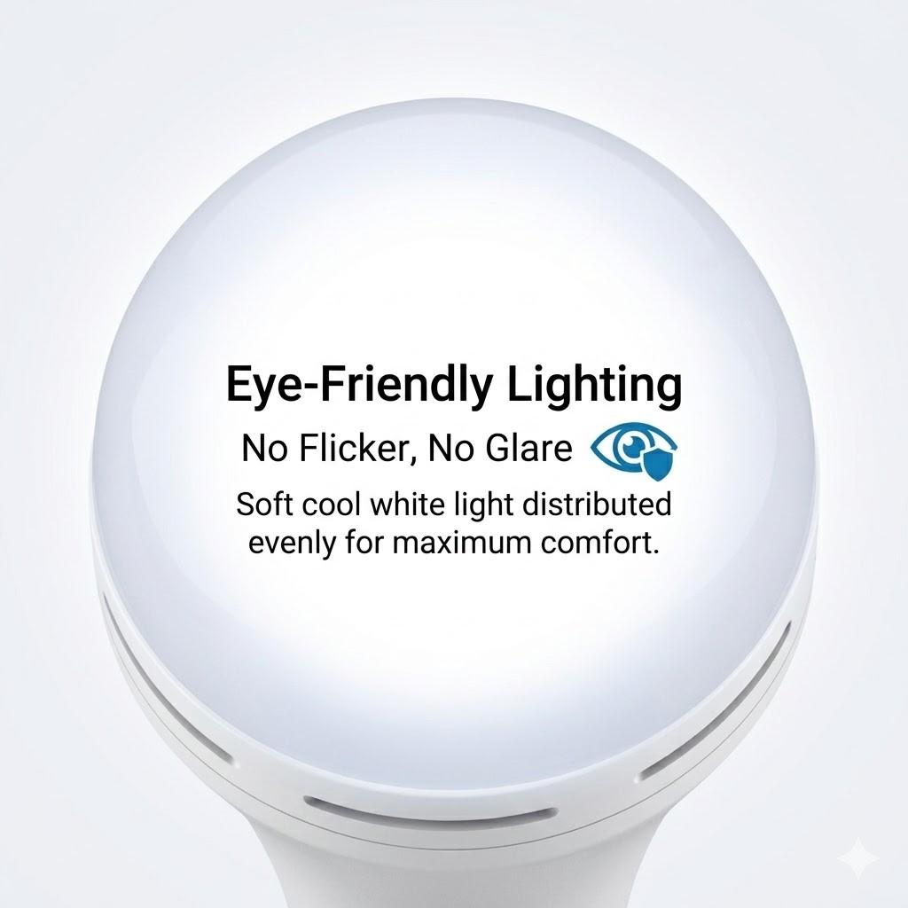 4 Pack Self Charging Emergency LED Light Bulbs for Power Outage