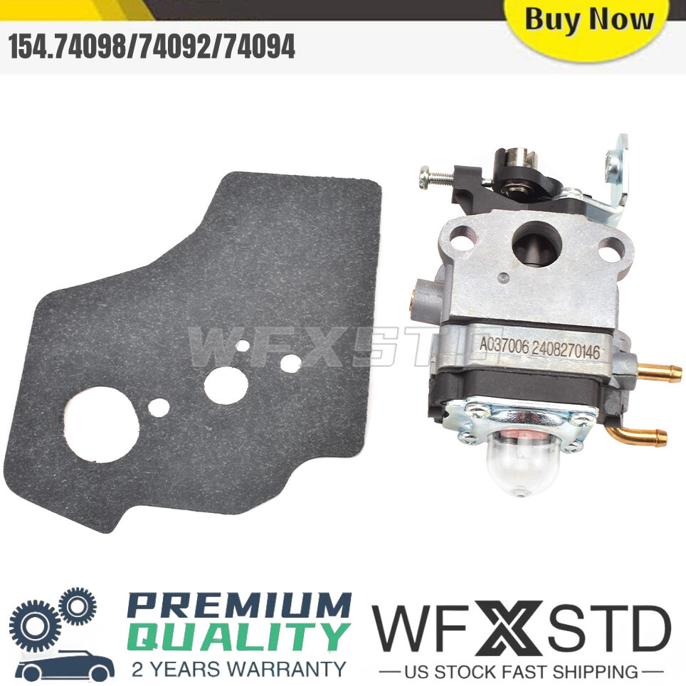 Carburetor Kit For Craftsman 4 Cycle 31cc/26.5cc Trimmer 154.74098/74092/74094