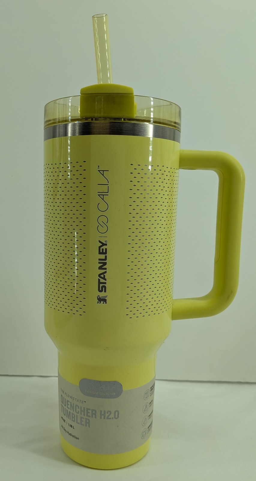 Stanley Calla The Flowstate Quencher H2.0 Tumbler 40 oz Yellow Insulated