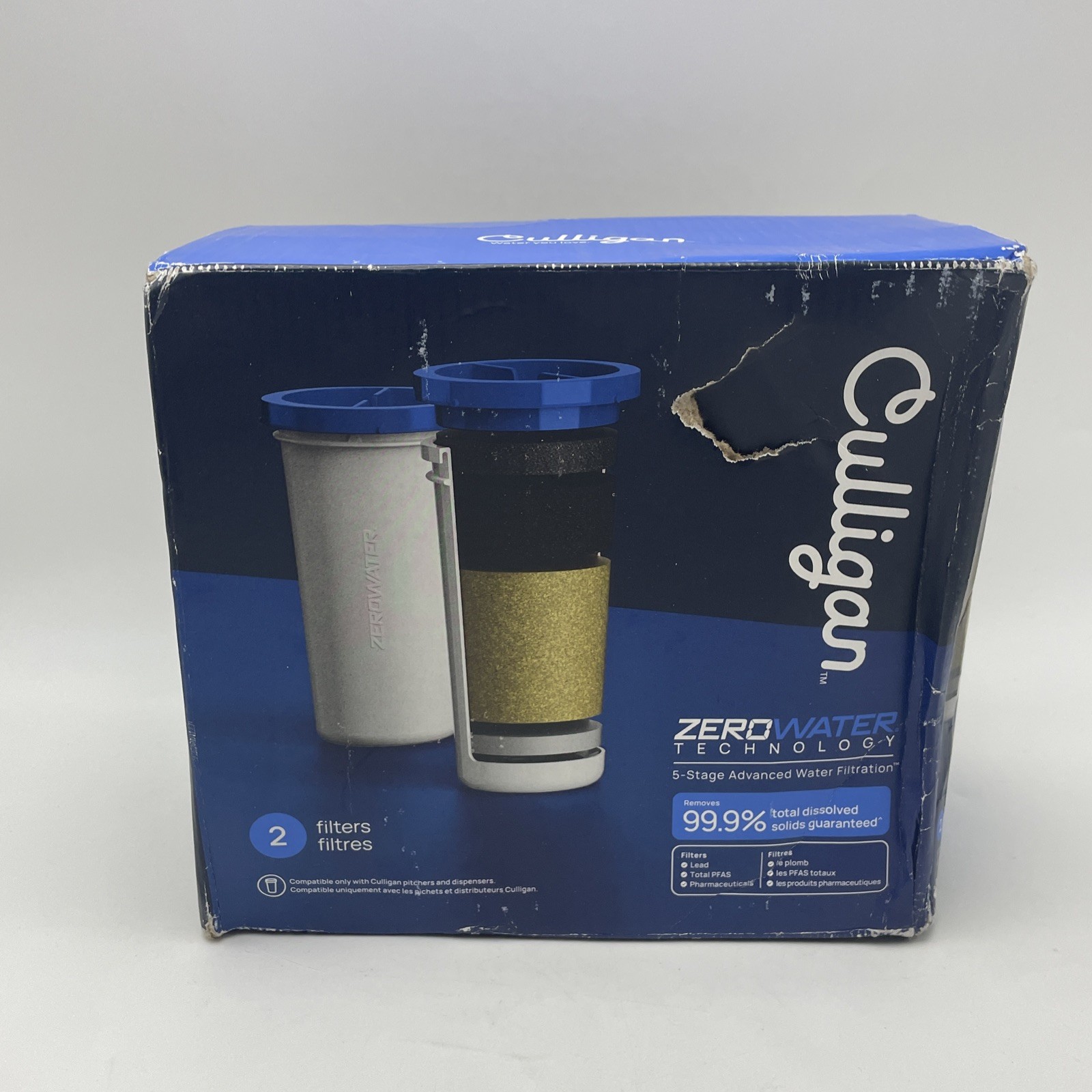Culligan with ZeroWater Technology Water Filter Replacement 2-Pack 1-Month