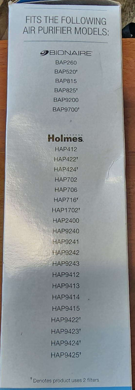 Holmes aer1 Total Air HEPA-Type Air Purifier Filter A, 2-Pack HAPF30ATD