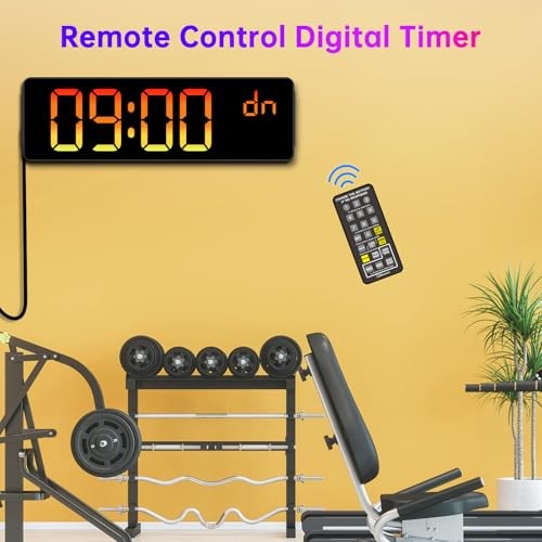 14.2″ Large Display Digital Wall Clock with Date Day of Week 14.2” Multicolor