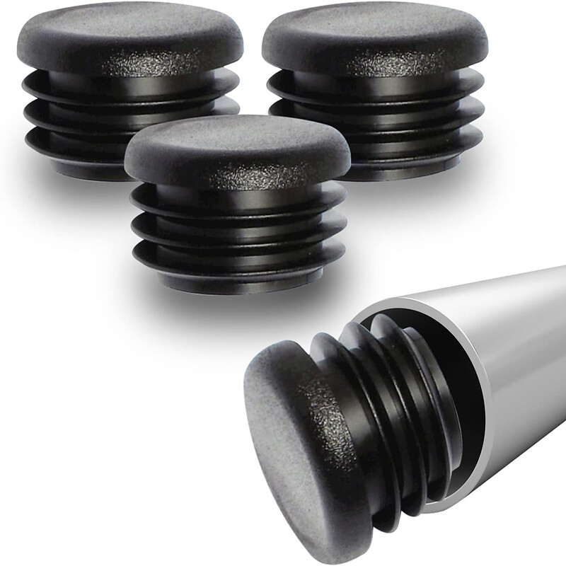 Round Plastic Tube End Caps Insert Bungs Blanking Plugs For Steel Tubing Pipe