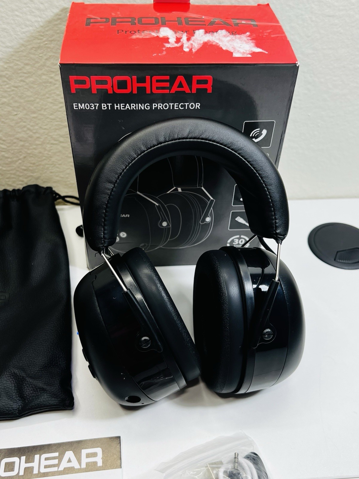 Prohear EM037 Bluetooth Hearing Protector Headphones 30dB Noise Reduction