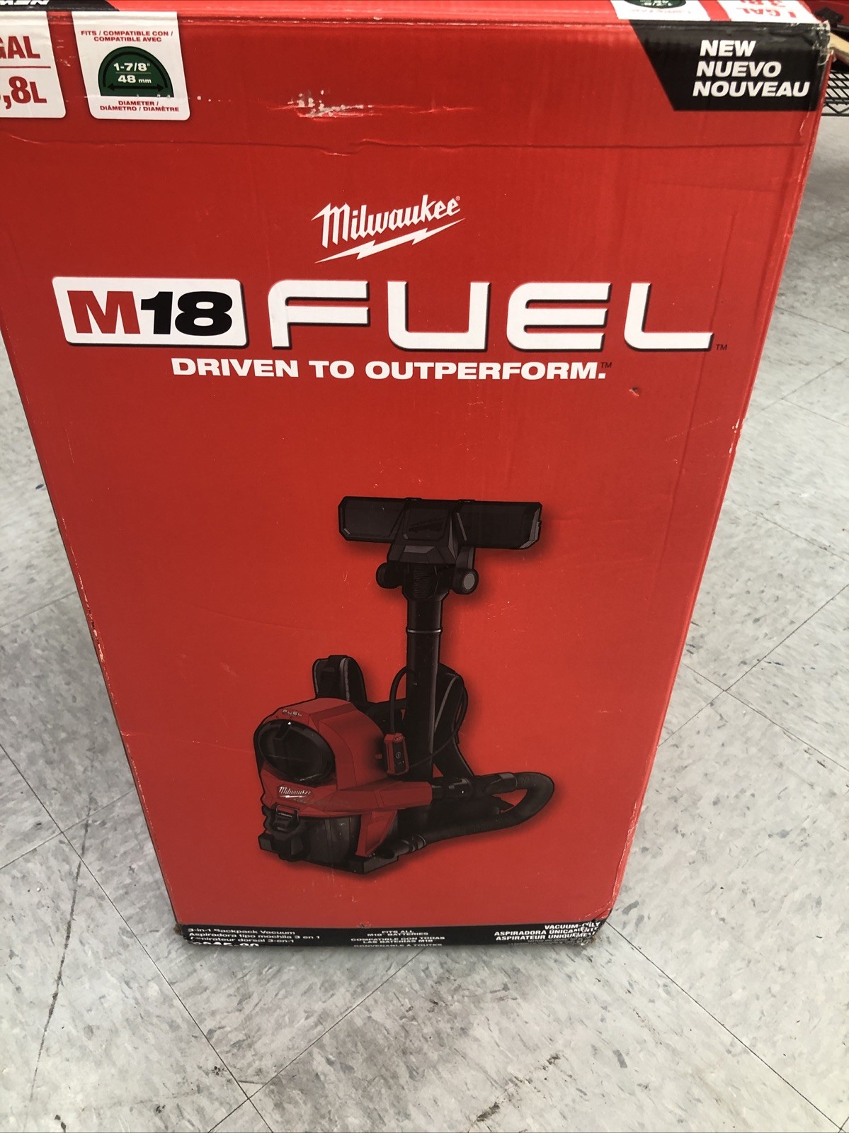 Milwaukee 0895-20 M18 FUEL 18V 3-in-1 Cordless Backpack Vacuum – Bare Tool