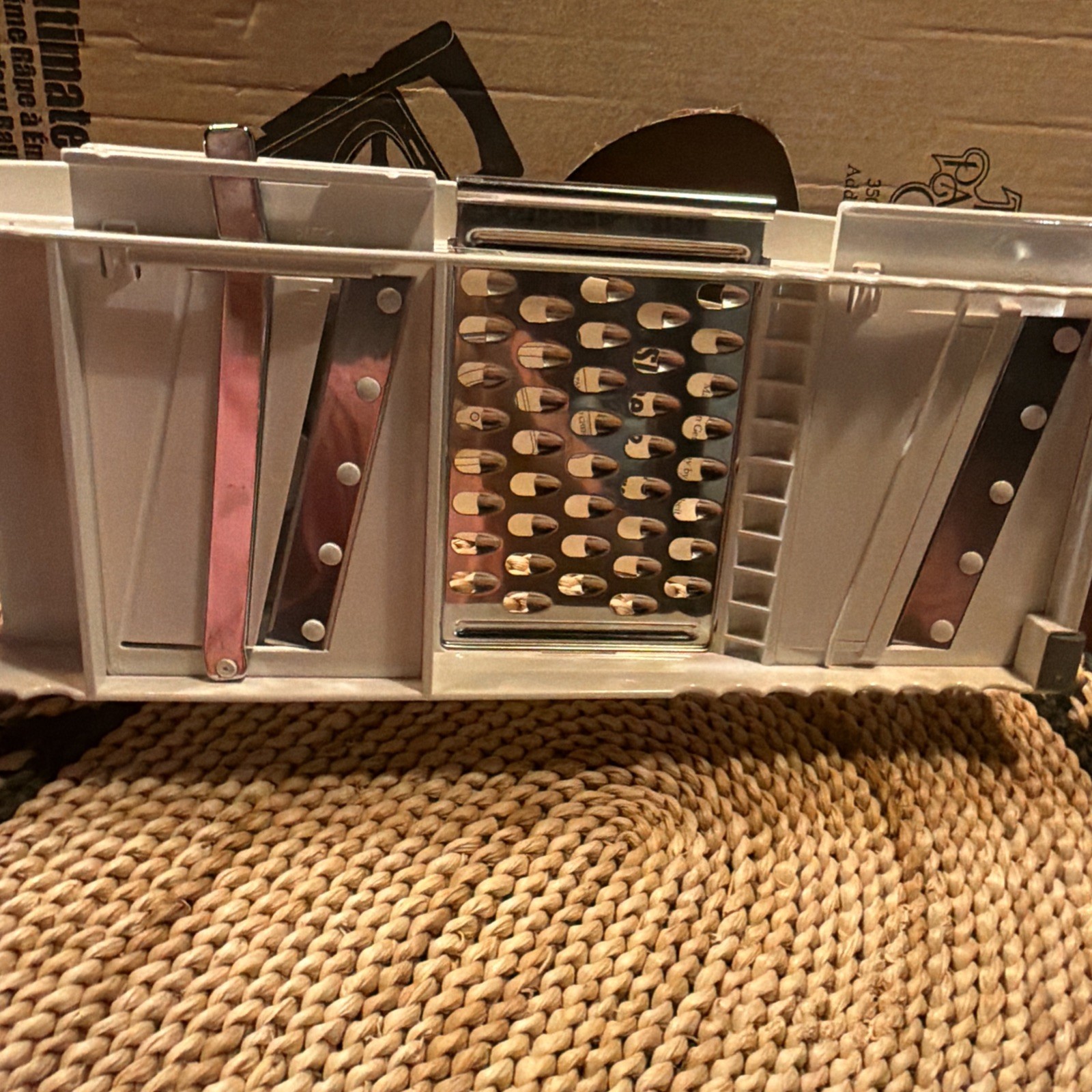 Vintage Pampered Chef Ultimate Slice & Grate #1085 Mandoline Set w Box & Manual