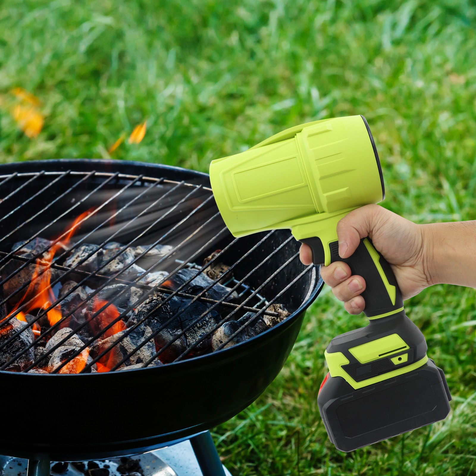 Electric Cordless Leaf Blower 21000RPM Handheld Leaf Blower 2X Battery & Charger