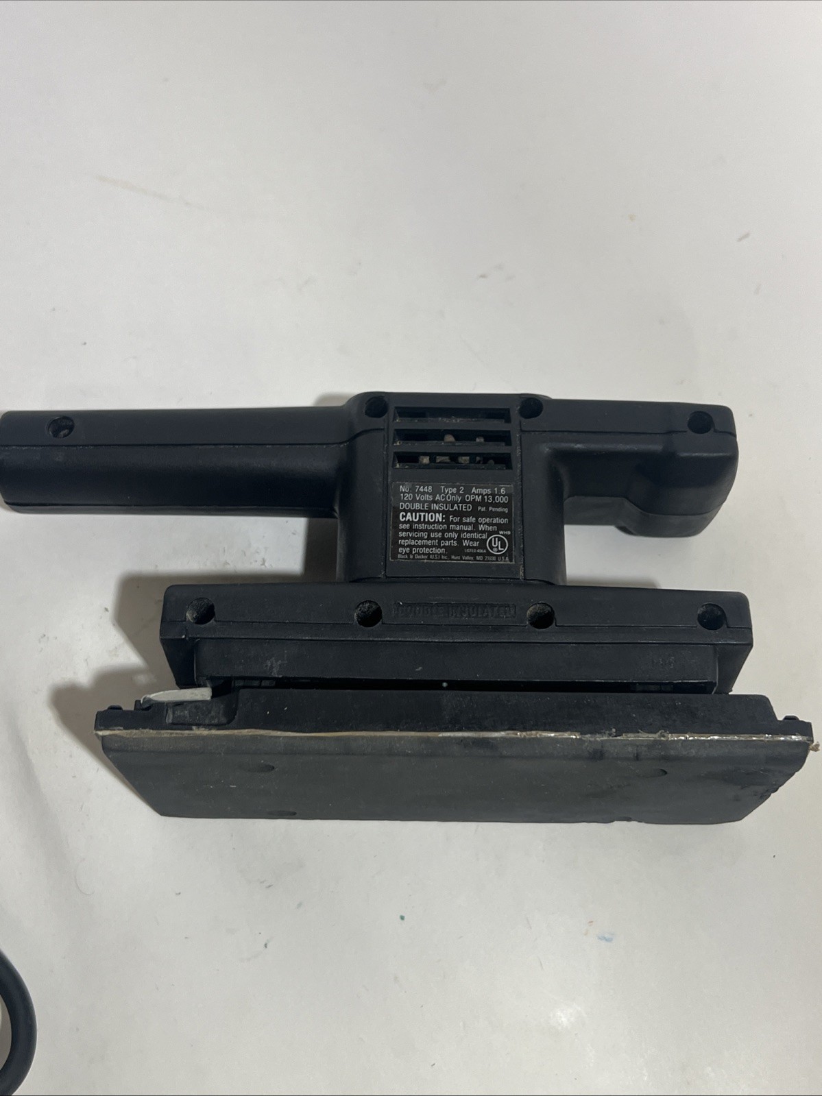 Black & Decker 7448 1/3 Sheet Finishing Sander – WORKS