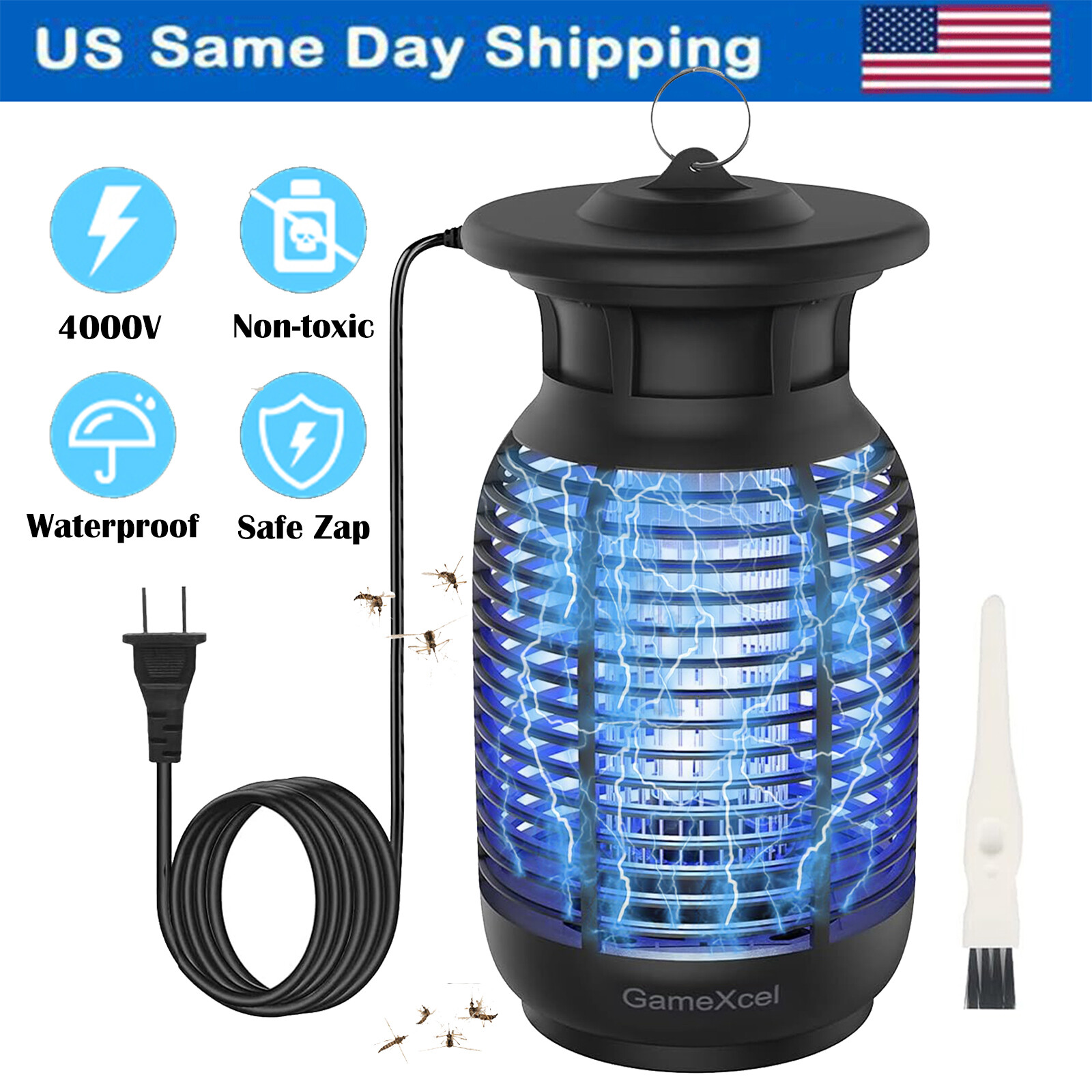Mosquito Fly Bug Insect Zapper Killer Electronic Light Trap Lamp Indoor Outdoor