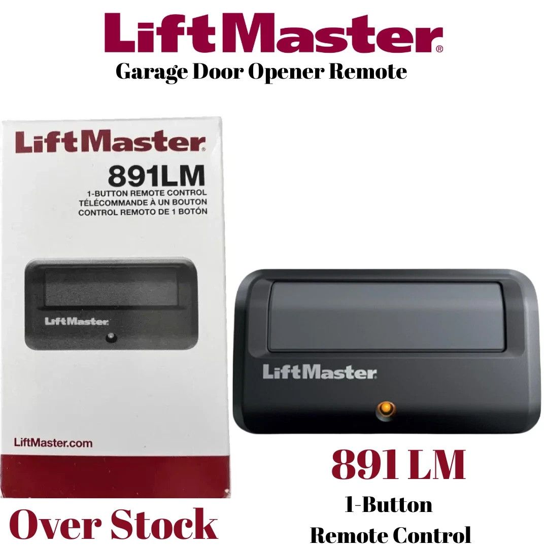 2 Pack 891 LM LiftMaster 1 Button Remote Control Garage Opener Security+2.0