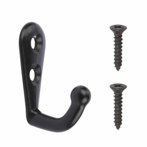 10/30Pcs Hanging Metal Single Hook Clothes Hat Coat Robe Wall Door Hangers Hooks
