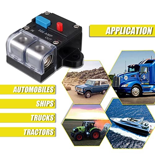Resettable Circuit Breaker – 300 Amp Self Recovery for Car Audio & Amps 300A