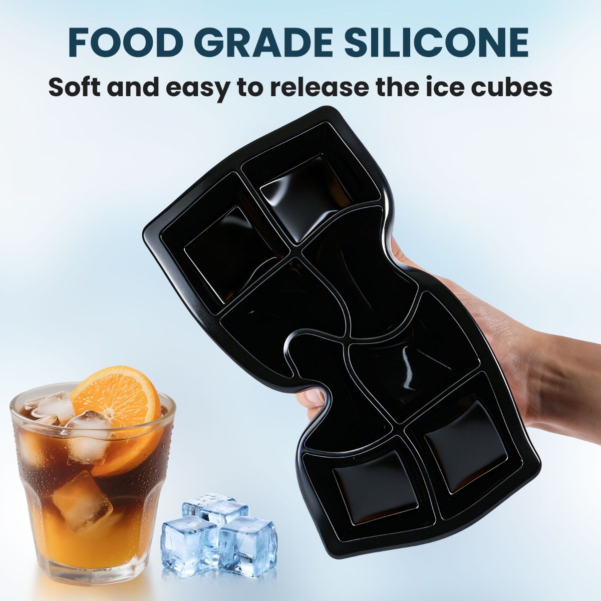 ICE Balls Maker Silicone Round Sphere Trays Molds Ice Cube for Whiskey Cocktails