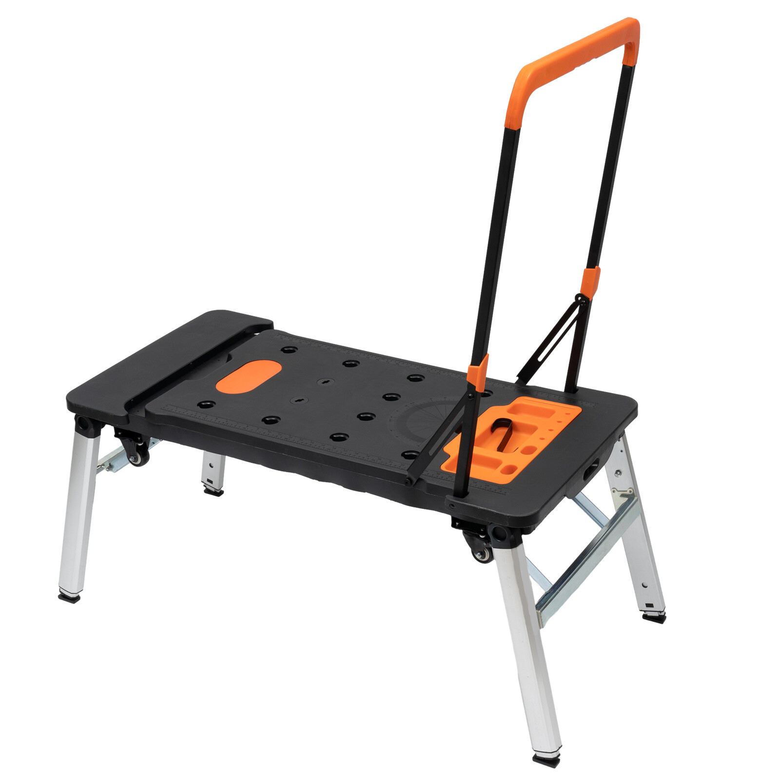 7-in-1 Portable Workbench Folding Sawhorse Work Table 550LBS Capacity 1090x550mm