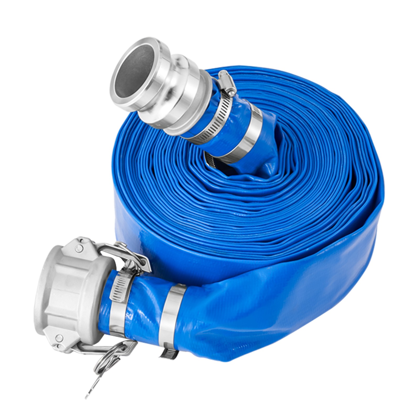 Uimoso Suction Hose Kit for Water Pump 2 in x 20 ft Green/50 ft Blue Hoses