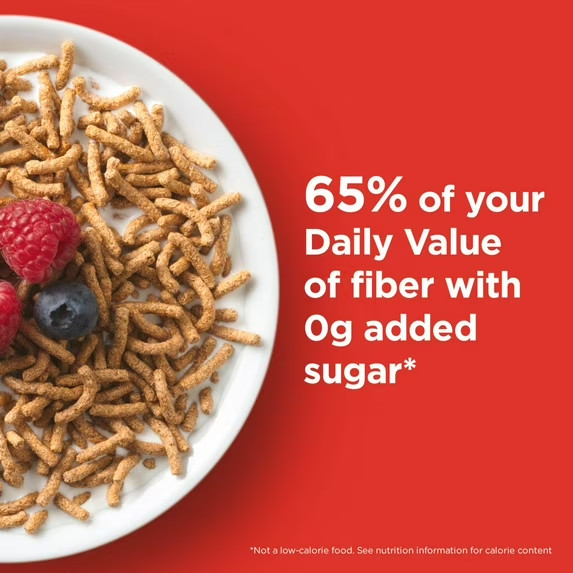 Fiber One Cereal, Original Bran, High Fiber Cereal Made with 19.6 oz (2 pack)