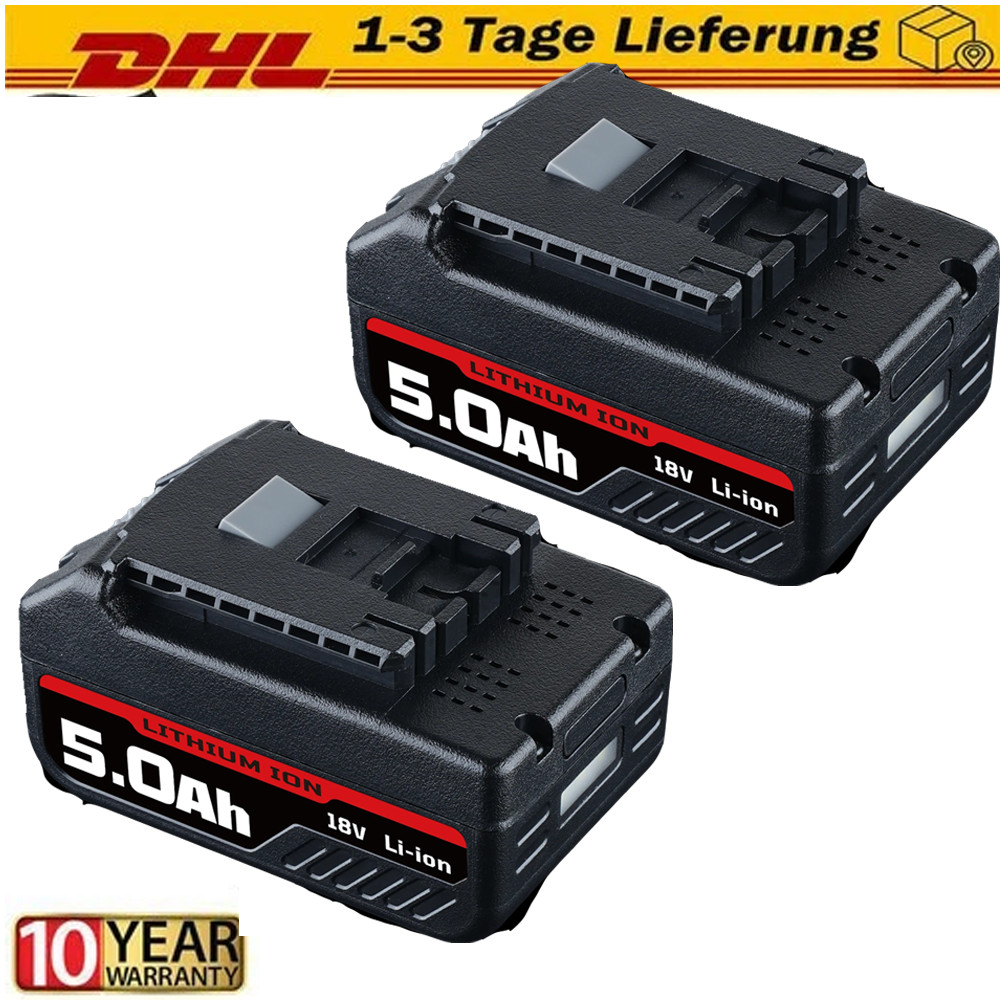 2PACK 18V Battery For Bosch 18 VOLT 5.0AH Li-ion BAT609 BAT610G BAT618 24618-01