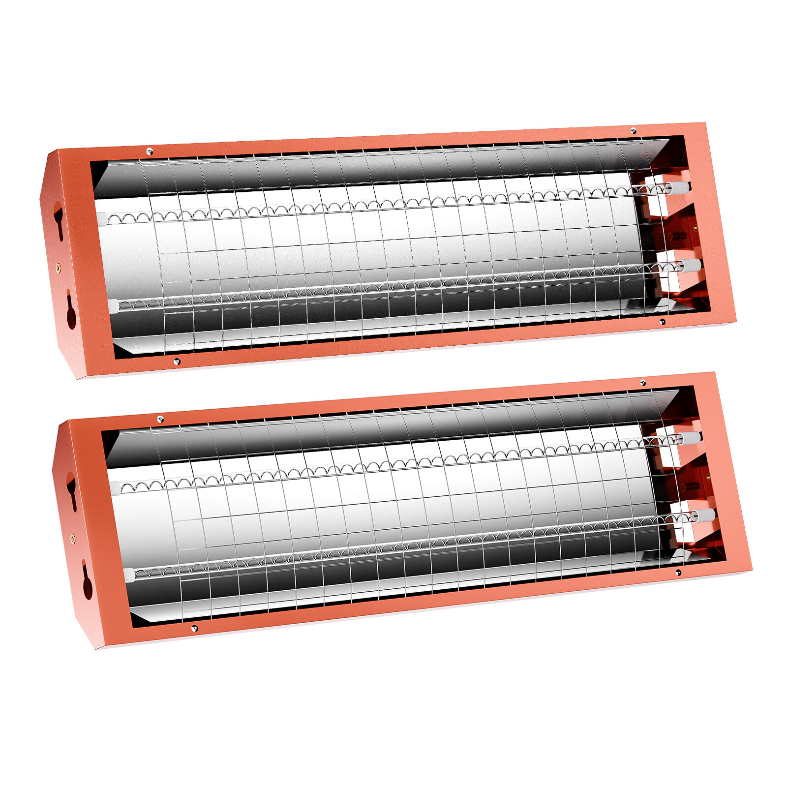 2Pcs 2000W Spray Baking Booth Infrared Paint Curing Light Heating Lamp Heaters