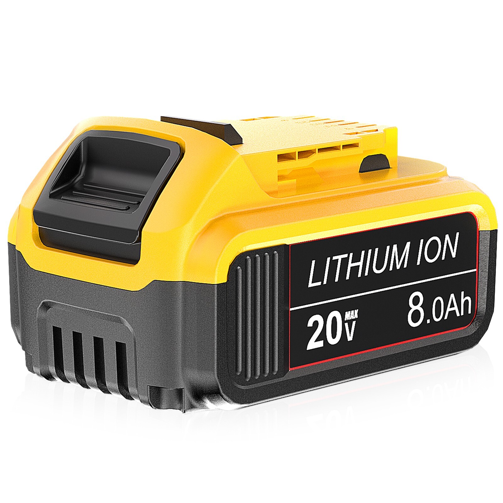 2Pack 20V 8.0AH Lithium Ion Battery For DeWalt 20 Volt Max XR DCB206-2 DCB205-2