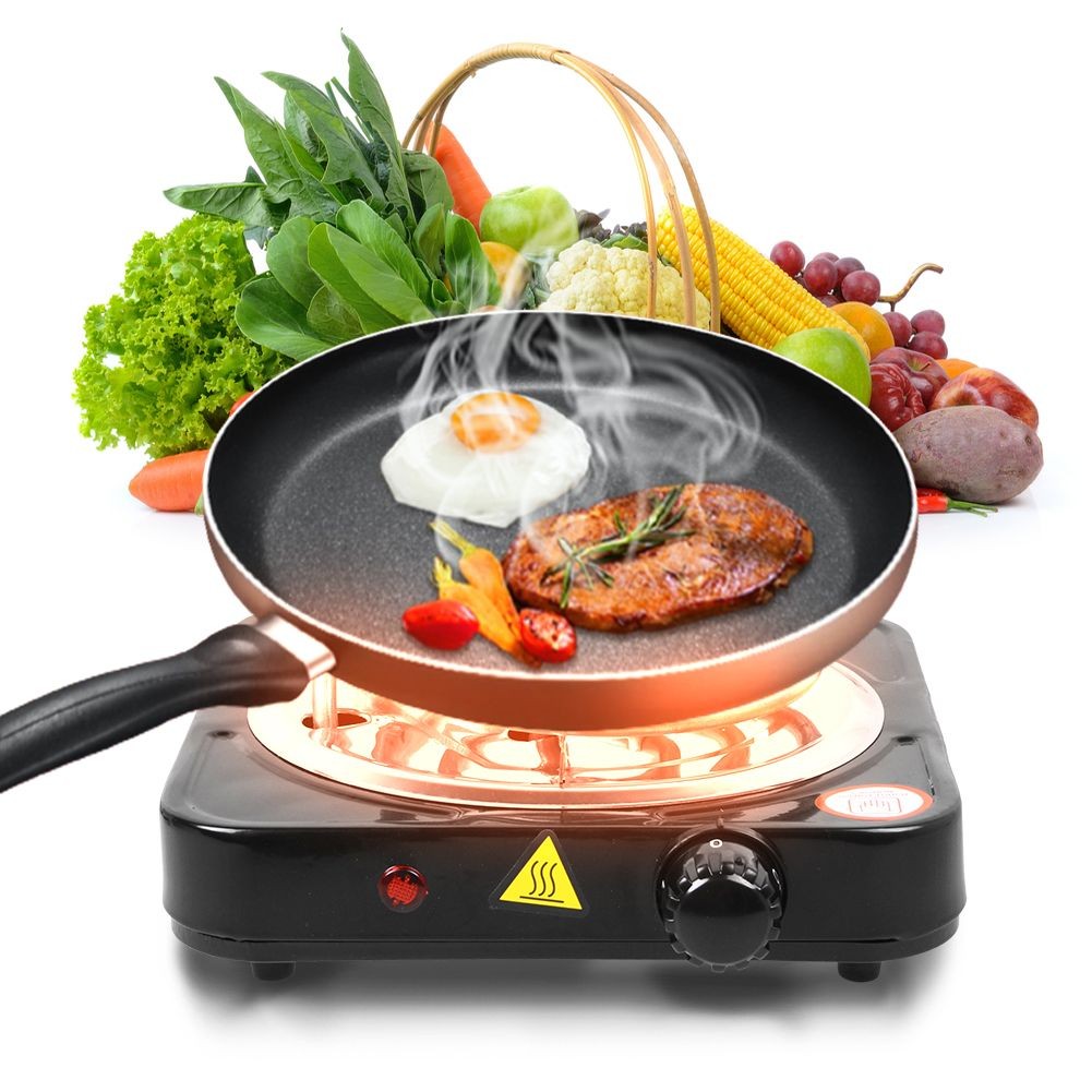 ELECTRIC COUNTERTOP SINGLE BURNER Cooktop Cast Iron Hot Plate Stove 1000W Cooker