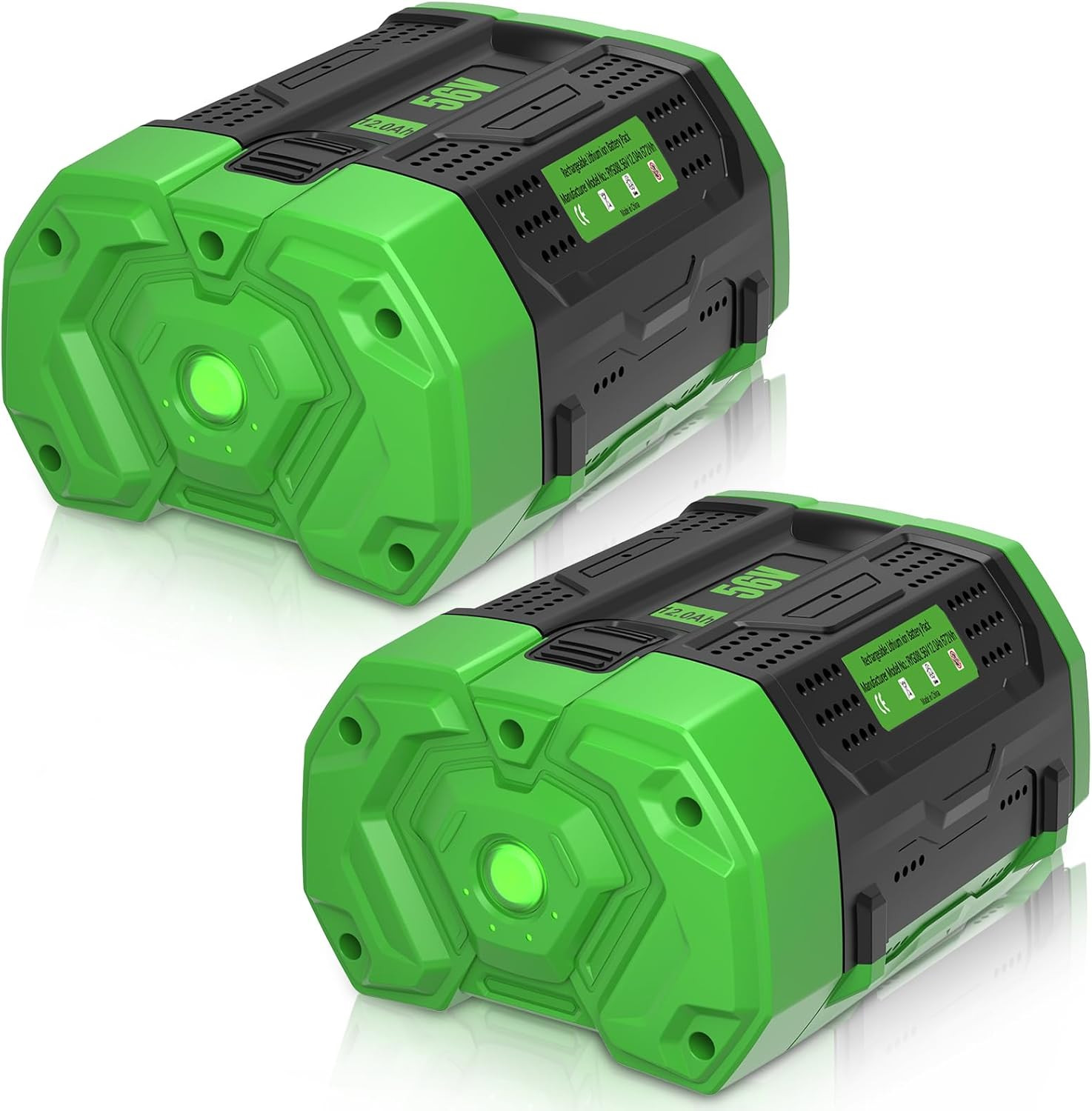 2 Pack 7500Mah Ultra High Capacity Lithium Ion Battery Replacement for EGO 56V B