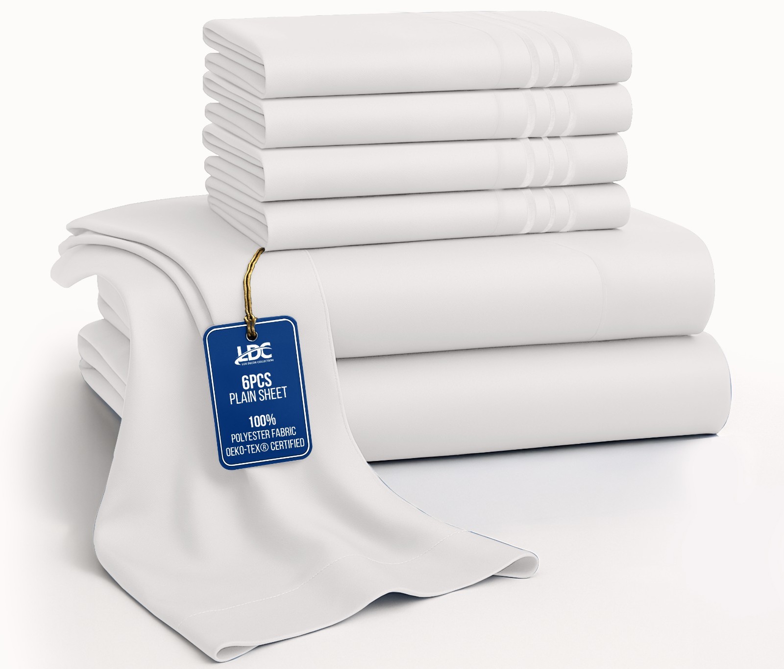 Bed Sheet Set 6 Piece Bedding Comfort Microfiber Deep Pocket 1800 Series Sheets