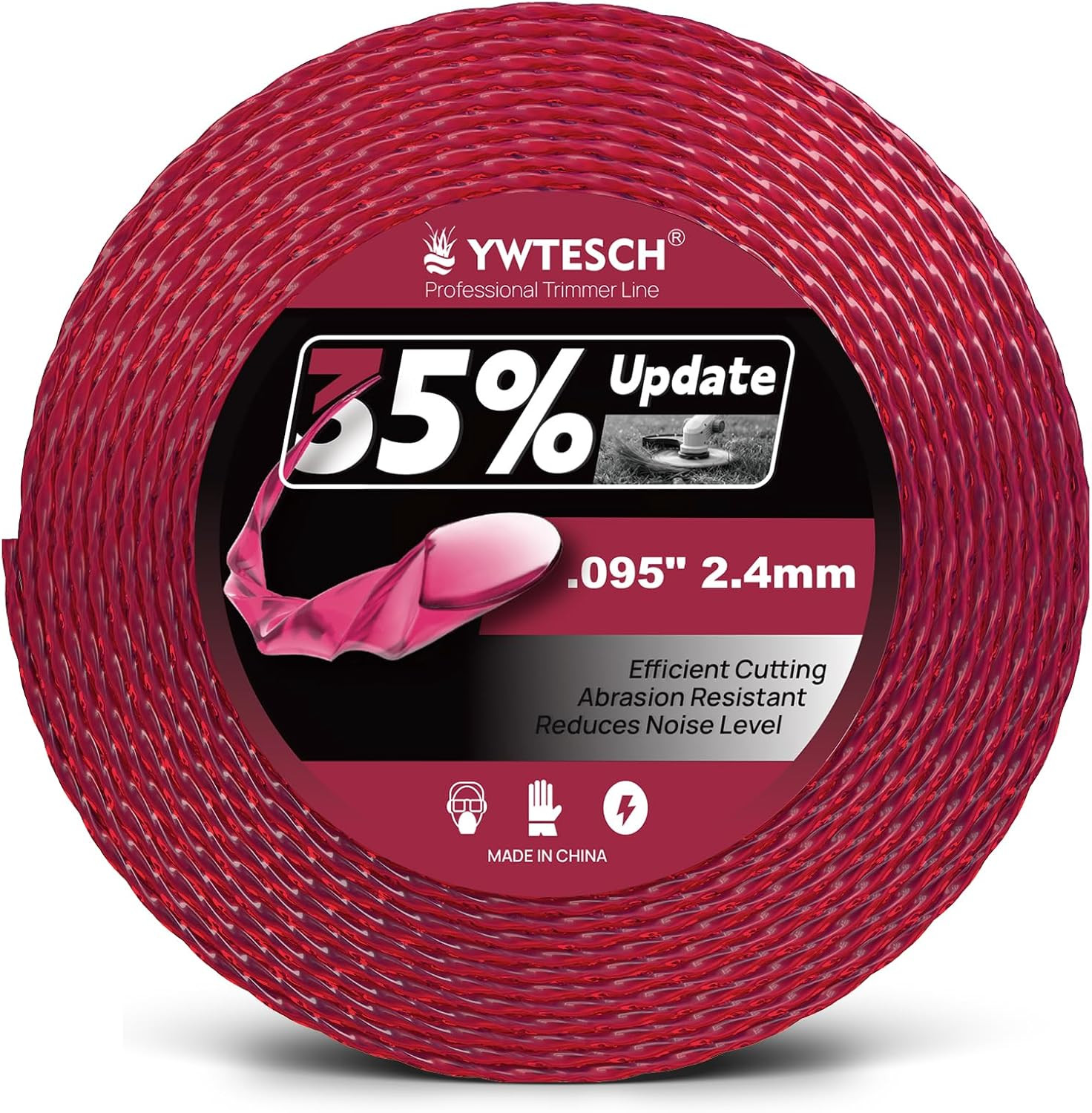 095 Trimmer Line Heavy Duty, 0.095″ X 0.5LB, 200-Foot Twisted round Weed Eater S