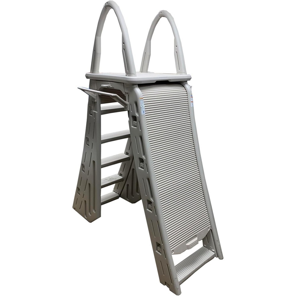Confer Plastics 7200 Roll Guard A-Frame Above Ground Swimming Pool Ladder System