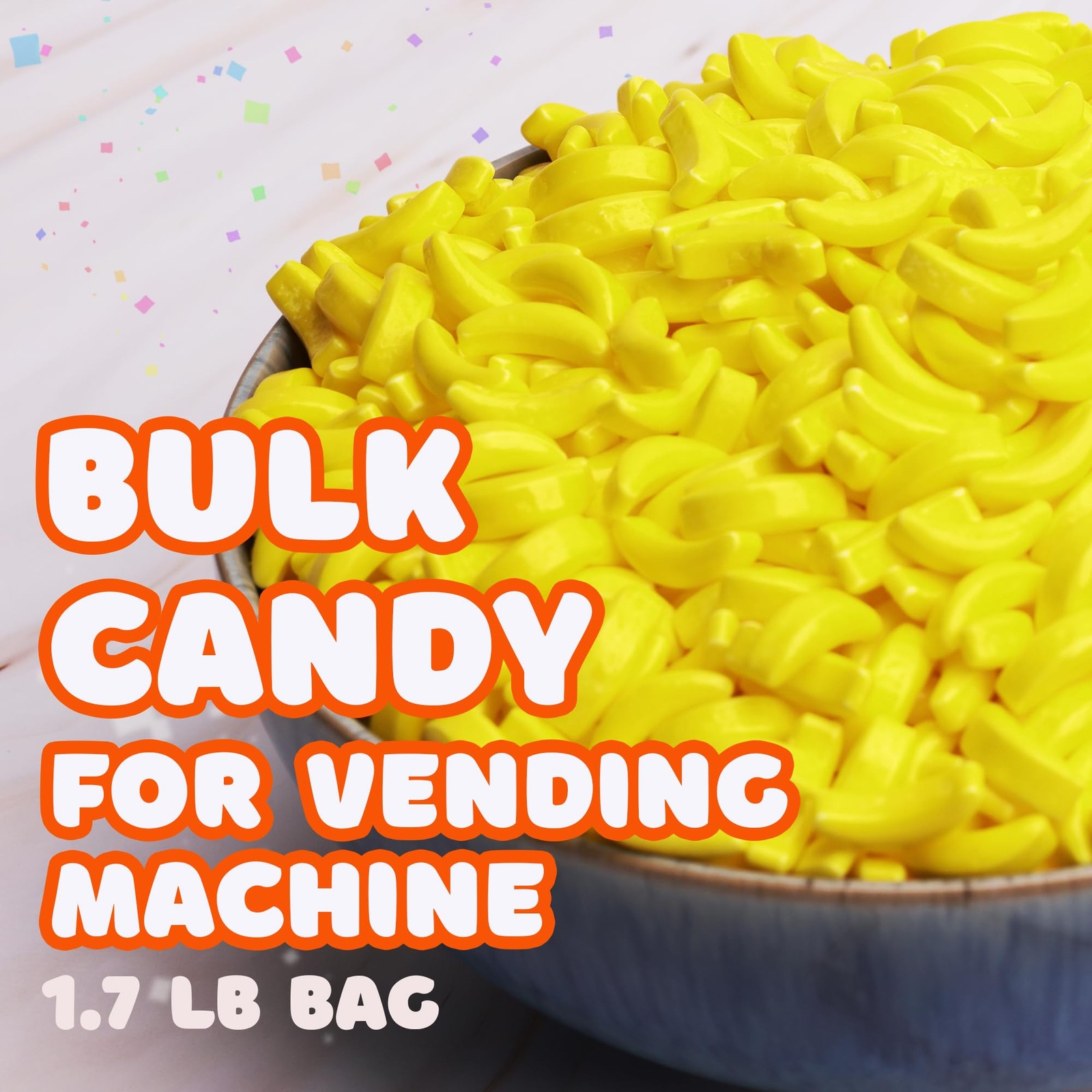Bananas Runts Candy – about 1200 psc 1.7 LB Hard Candy Bulk Gumball Machine R…