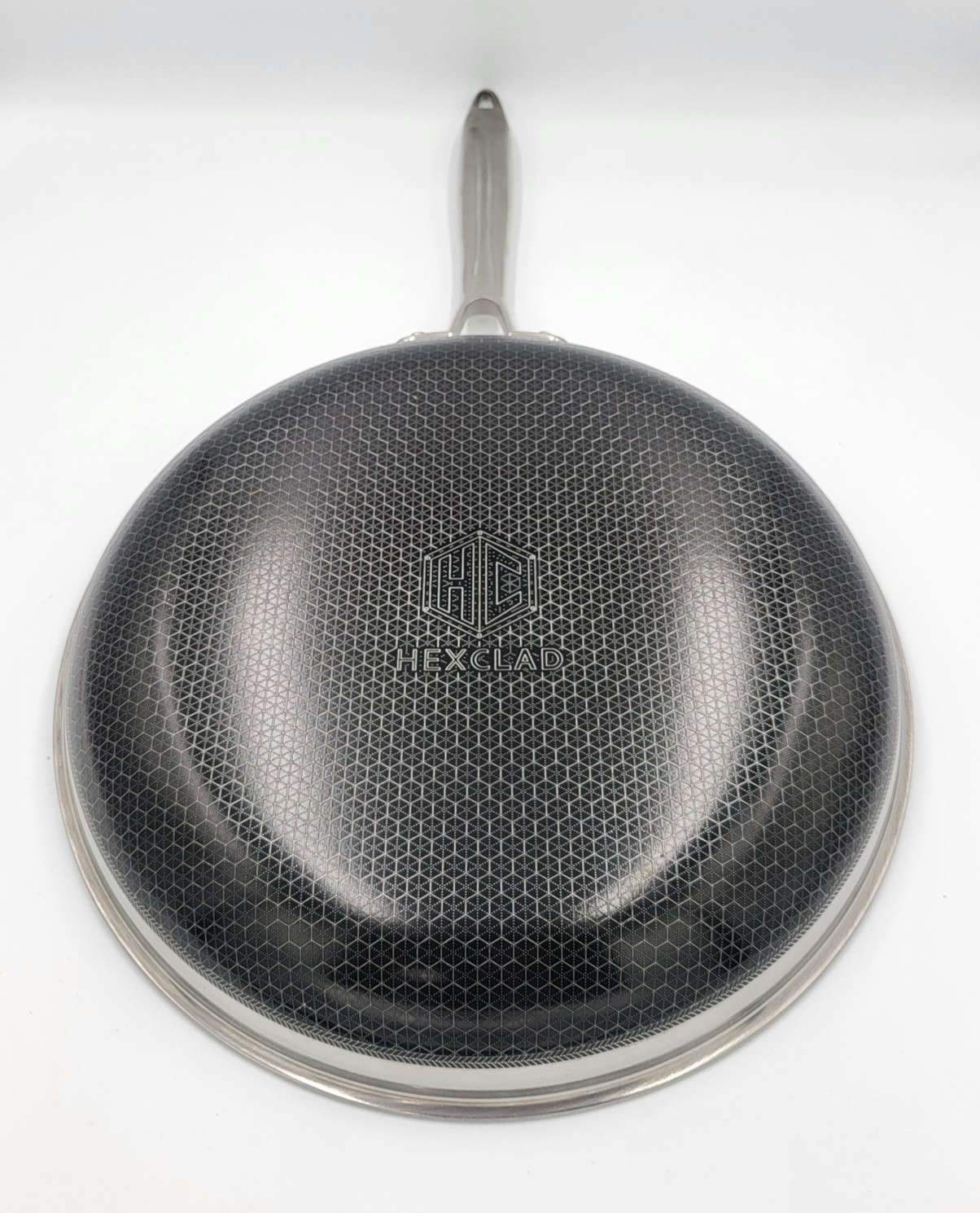 HexClad 12″ FRYING PAN with LID 12-Inch 12 Hybrid Non-Stick -Used Good Condition