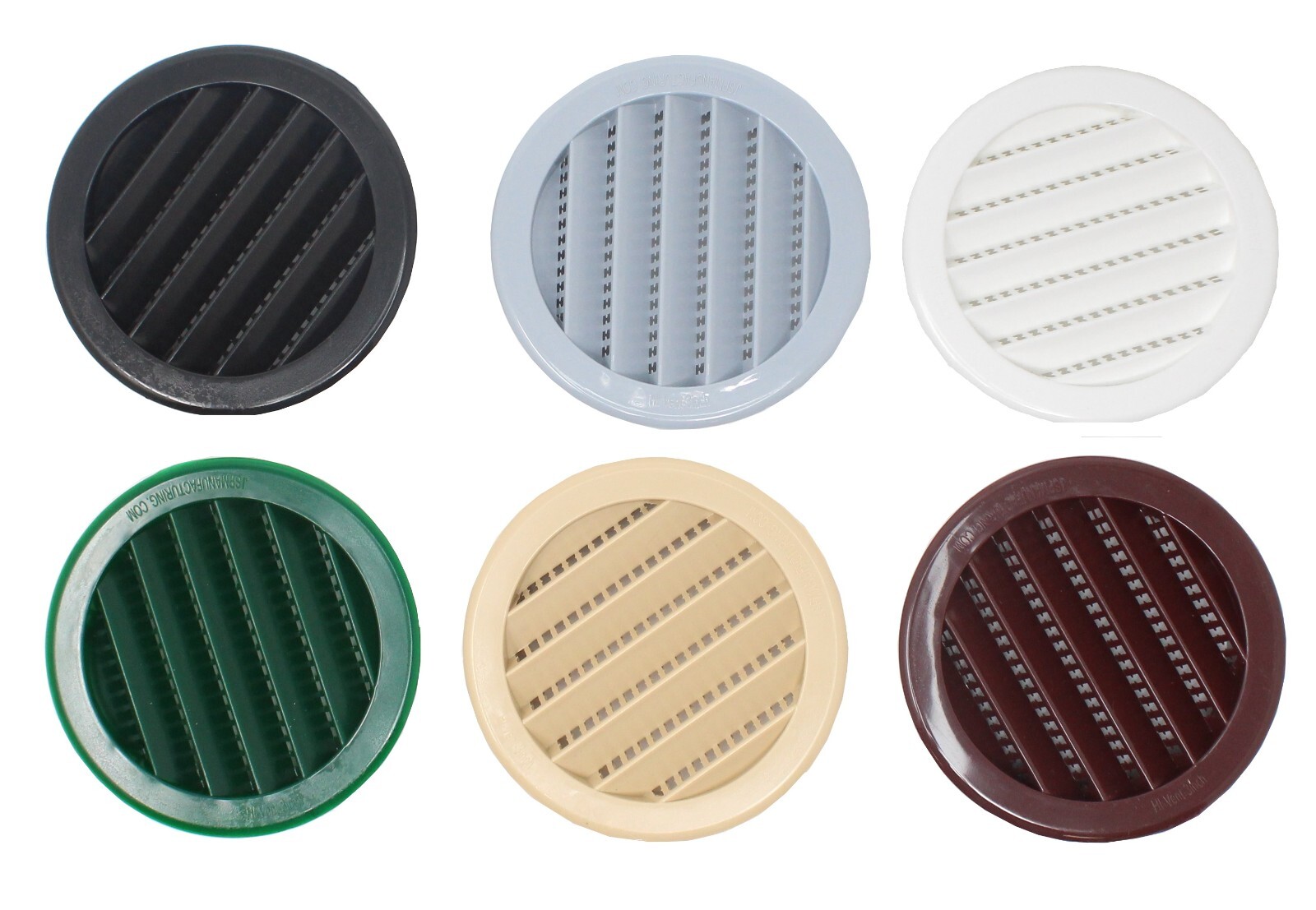 2″ Round Plastic Louver Soffit Air Vent Reptile Screen Grille Cover