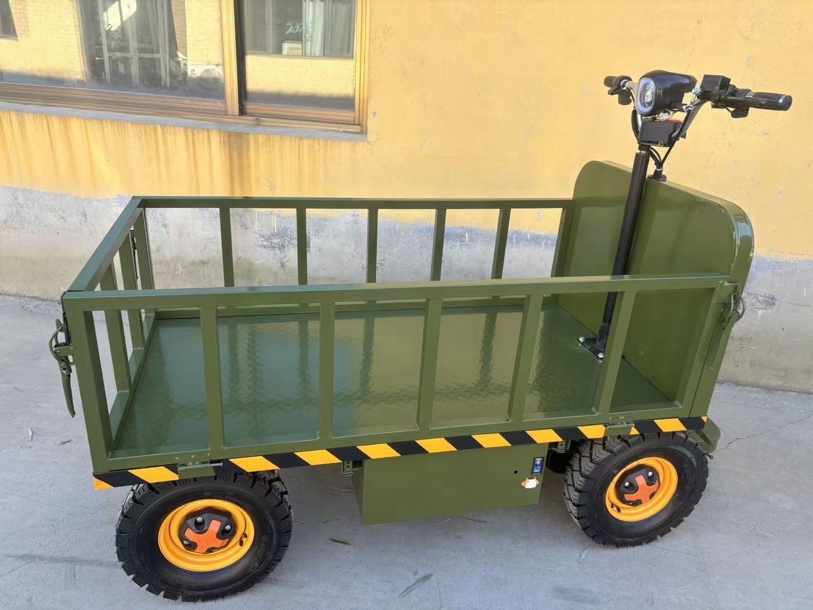 Electric Utility Cart 800W 48V 4 Wheel Cargo Wagon 1000kg Farm Truck from LA