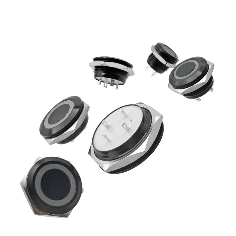 Short Mini Push Button Switch Electric Power Led Light Momentary Pressure Switch
