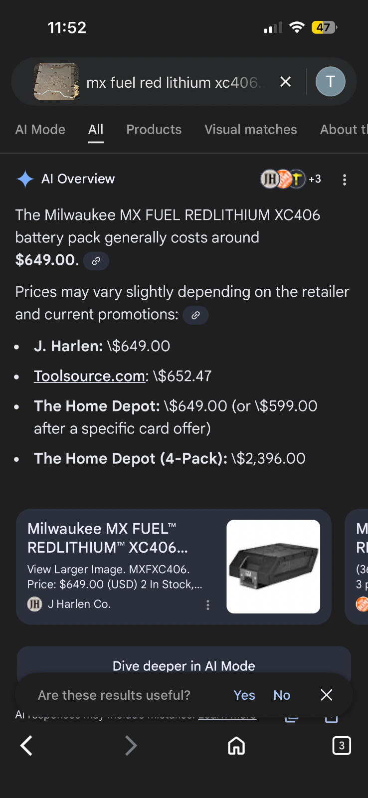 Milwaukee red lithium battery xc406